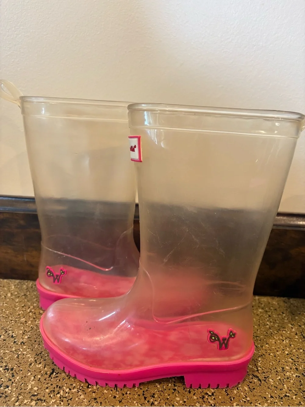 American Girl Wellie Wisher Pink Kids Rain Boots